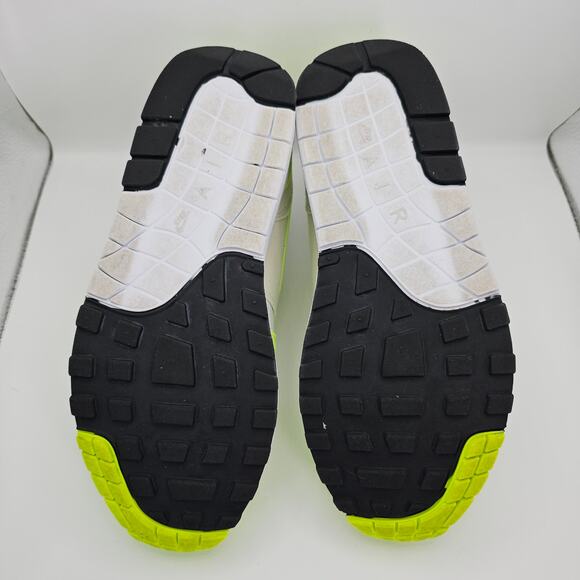 Nike Air Max 1 White Volt Neon Womens 8.5 Sneakers - Picture 10 of 11